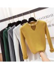 2020 Sweety pearl V-Neck żółty damski sweter wiosenna dopasowana frezowanie sweter kobiet Pull różowy sweter dla kobiet Jumper b