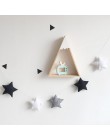 Nordic pokój dziecięcy Handmade przedszkole Star girlandy świąteczne dekoracje ścienne dla dzieci fotografia rekwizyty dekoracyj