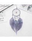 MIAMOR mały różowy i biały Dreamcatcher & Wind Chimes wisiorek do samochodu i wystroju domu i ściany wiszące łapacz snów Regalo 