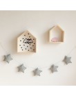 Nordic pokój dziecięcy Handmade przedszkole Star girlandy świąteczne dekoracje ścienne dla dzieci fotografia rekwizyty dekoracyj