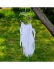 3 kolory półksiężyc Dreamcatcher Handmade łapacz snów netto z piór ściany domu wiszące i Bar & Party Decoration Amor0096