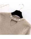 2020 Sweety pearl V-Neck żółty damski sweter wiosenna dopasowana frezowanie sweter kobiet Pull różowy sweter dla kobiet Jumper b