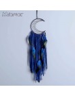 3 kolory półksiężyc Dreamcatcher Handmade łapacz snów netto z piór ściany domu wiszące i Bar & Party Decoration Amor0096