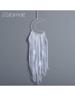 3 kolory półksiężyc Dreamcatcher Handmade łapacz snów netto z piór ściany domu wiszące i Bar & Party Decoration Amor0096