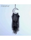 3 kolory półksiężyc Dreamcatcher Handmade łapacz snów netto z piór ściany domu wiszące i Bar & Party Decoration Amor0096