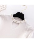 2020 Sweety pearl V-Neck żółty damski sweter wiosenna dopasowana frezowanie sweter kobiet Pull różowy sweter dla kobiet Jumper b