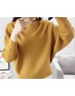 BHflutter sweter kobiety głęboki dekolt dzianiny zimowe swetry topy kobieta Batwing Cashmere swetry na co dzień Jumper Pull Femm