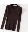 Gagarich 2020 sweter pulower z dzianiny damskie zimowe ubrania sweter V Neck miękkie dzianinowe swetry Pull Femme dzianina