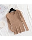 Gagarich 2020 sweter pulower z dzianiny damskie zimowe ubrania sweter V Neck miękkie dzianinowe swetry Pull Femme dzianina